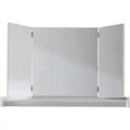 Schminkspiegel INOSIGN "Avena", weiß, B:100cm H:67cm T:15cm, Glas, Spiegel, klappbar