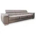 Masseno Bettsofa, Beige, Textil, 281x87x98 cm, Wohnzimmer, Sofas & Couches, Schlafsofas