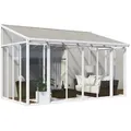 Palram - Canopia Aluminium Kaltwintergarten Sanremo Weiß 295x435x310 Cm