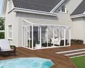 Palram-Canopia Kaltwintergarten San Remo 3x4.25 Terrassenüberdachung Weiss
