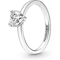 Pandora Fingerring Pandora Funkelndes Herz Solitär-Ring 191165C01 Damenring 48