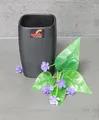 Spirella Retro Black Schwarz Zahnbecher in mattem Steingut REDUZIERT