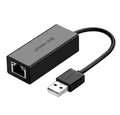 UGREEN externer Netzwerkadapter RJ45 - USB 2.0 100 Mbps Ethernet schwarz Netzwerk-Adapter