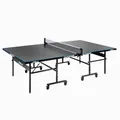 JOOLA Tischtennisplatte Outdoor J200A - Profi Tischtennistisch 6 MM Aluminium-Verbundoberfläche Wetterfest - Klappbares Untergestell – Schneller Aufbau, Grau, 274 x 152,5 x 76 cm
