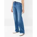 Brax Damen Five-Pocket-Hose Style MAINE USED LIGHT BLUE, denim blau, Gr. 38K
