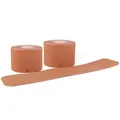 axion Kinesiotapes PRECUT | vorgeschnittene Sport Tape Streifen 25 x 5 cm - | Wasserfest • hautfreundlich • elastisch | Kinesiologie Tapes optimal für Sport (Beige, 2er Set)