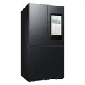 SAMSUNG French Door "RF65DG9H0EB1EF", E (A-G), silber (premium schwarz steel), B:91,2cm H:183cm T:72,3cm, Kühlschränke