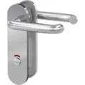 Basi - Kurzschild-Garnitur - ZB 3800 - Edelstahl - Lochung WC/Bad - Rechts - 7304-0318