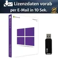 Microsoft Windows 10 Pro USB-Stick von ksenergy + Produktschlüssel + Lizenzdaten vorab per E-Mail in 10 Sekunden