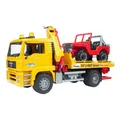 Bruder Bruder 02750 MAN TGA Abschlepp-LKW mit Geländewagen