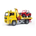 Bruder MAN TGA Abschlepp-LKW mit Geländewagen