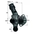 Thermostat, Kühlmittel BEHR MAHLE TI687 für Audi A3 TT VW