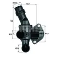 BEHR Thermostat Kühlmittel mit Dichtung 87°C TI 6 87