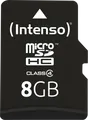 INTENSO MSDHC8G - MicroSDHC-Speicherkarte 8GB, Intenso