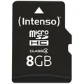 Intenso Micro-SD-Karte 3403460, 8GB, bis 20 MB/s, SDHC