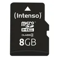 Intenso microSD 8GB Class 4 Speicherkarte inkl. SD-Adapter extern Datenspeicher