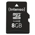 Intenso Speicherkarte microSDHC-Card Class 4, 8 GB, 1 St.