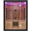 Artsauna Infrarotkabine, Schwarz, Holz, 150x190x150 cm, Freizeit, Wellness, Infrarotkabinen
