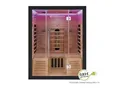 Artsauna Infrarotkabine Helsinki 150 mit Dual Technologie & LED - 3 Personen Wärmekabine Schwarz