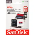 SanDisk Ultra microSDXC A1 128GB 140MB/s Adapt.SDSQUAB-128G-GN6MA MicroSD Karte