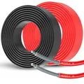 Offgridtec Solar Kabel H1Z2Z2-K 6mm², Einadriges Kupferkabel für Photovoltaikanlagen, UV- & wetterbeständig, halogenfrei, IEC 60228 EN 50618-konform (1m, rot)