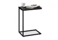 relaxdays Beistelltisch schwarz mit Metallgestell