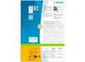 Universaletiketten HERMA 4653, permanenthaftend, selbstklebend, bedruckbar, B 99,1 x H 93,1 mm, FSC®-Papier, weiß, 600 Stück/100 Blatt