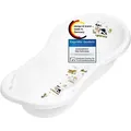 Baby Badewanne XXL 100 cm Funny Farm weiß mit Stöpsel Babywanne Wanne - Weiß