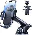 Miracase [2026 Upgraded Handyhalterung Auto Handy Halterung,Universal Car Phone Holder[Stärkste Saugnapf & Lüftungshaken] 360° Drehbar kfz autohalterung Lautsprecher für iPhone Samsung Galaxy Google