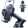 Miracase Auto-Universal-Handyhalterung mit obrotowym Saugnapf, czarny