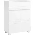 Mid.you Midischrank, Weiß, Kunststoff, 2 Fächer, 1 Schublade(n) Schubladen, 60x80x30 cm, stehend, Badezimmer, Badezimmerschränke, Midischränke
