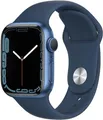 Apple Watch Series 7 [GPS, inkl. Sportarmband abyssblau] 41mm Aluminiumgehäuse A