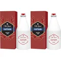 ✅ Old Spice CAPTAIN After Shave Lotion Rasierwasser Sandelholz Duft 2x 100ml ✅