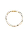UNSHINEBAR Armband Armband Tennis Iced Out Diamant Armband in Gold für Herren und Damen