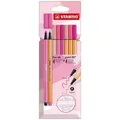 STABILO Pen 68 & point 88 8er Etui Shades of Pink