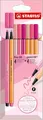 STABILO Filzstifte Fineliner Set Pinktöne Pen 68 Point 88 8 Stück 1,0mm 0,4mm