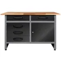 Ondis24 Werkbank "Holger", BxHxT: 120 x 85 x 60 cm, Metall - grau