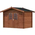 Palmako Gartenhaus Valentine, BxT: 332x233 cm, 4,7 qm braun