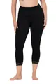 Ulla Popken Damen große Größen Übergrößen Plus Size Strumpf-Capri, Spitzensaum, Oberschenkel-Schutz schwarz 54+ 846491100-54+