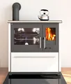 EEK  Küchenofen Holzherd Plamen 850 weiß, linke Version - 8 kW