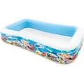 Intex 58485, Aufblasbarer Pool, 1050 l, Rechteckig, 6 Jahr(e), PVC, Mehrfarbig - Blau