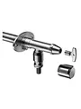 SCHELL 039960399 Frostsichere Außenwandarmatur , Außenarmatur POLAR II , Messing Armatur (Komplettarmatur) mit automatischer Zwangsbelüftung und Rohrbelüfter , DN 15 G 1,2 AG,Ø 15 mm, Mattchrom