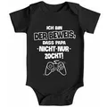 MoonWorks Body Baby Body Ich bin der Beweis das Papa nicht nur zockt Gamer Zocker schwarz 6-12 Monate