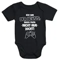 MoonWorks® Baby Body Ich bin der Beweis das Papa nicht nur zockt Gamer Zocker Nerd Daddeln Baby Body schwarz 6-12 Monate