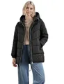 STREET ONE Damen A201971 Lange Steppjacke, Black, 34