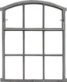 Fenster zum Öffnen grau Stallfenster Eisenfenster Eisen 71cm Antik-Stil (b2)