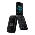 Nokia 2660 Flip-Funktionstelefon mit 7,1 cm (2,8 Zoll) Display, 4G-Konnektivität, Hörgerätekompatibilität (HAC), integrierter Kamera, MP3-Player, kabellosem FM-Radio und klassischen Spielen