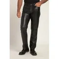 JP1880 Lederhose Lederhose Leder feinstes Lammnappaleder 5-Pocket schwarz 58
