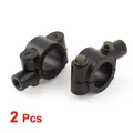 2 Pcs 7mm Od Motorrad Spiegelhalter Lenkstange Halter Adapter Aluminum Klammer