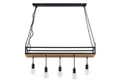 Lindby Hängeleuchte Kirista, Metall, Schwarz IP20, 5 x 15 W LED
